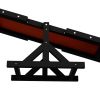 PawHut Wooden Dog Agility Seesaw for Training and Exercise, Platform Equipment Run Game Toy, Weather Resistant Pet Supplies, 71" L x 12" W x 12" H